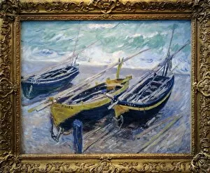 Contemporary Collection: Claude Monet (1840-1926). Three Fishing Boats, 1886