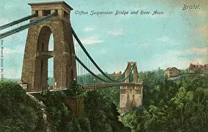 Clifton Suspension Bridge Collection: Clifton Suspension Bridge over the River Avon, Bristol