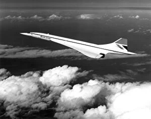 Concorde Collection: Concorde 206 G-BOa in flight