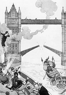 Tower Bridge Metal Print Collection: Consequences, illustration by William Heath Robinson