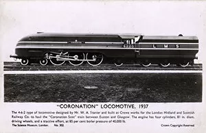 Bubblepunk Pillow Collection: Coronation LMS Railway Locomotive