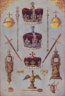 Queen Elizabeth II Pillow Collection: The Coronation Regalia of Britain
