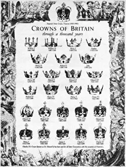 Charles II Poster Print Collection: Crowns of Britain