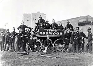 Posing Collection: Croydon Fire Brigade, South Norwood station