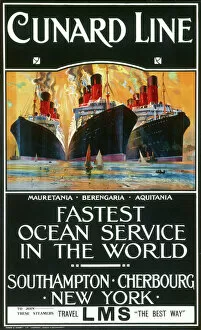 Mauretania Collection: Cunard Line Poster