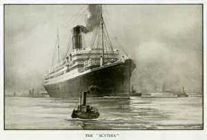 1922 Collection: The Cunard Liner RMS Scythia