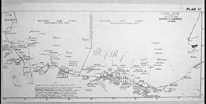Early Maps Framed Print Collection: D-DAY MAP 1944