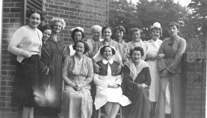 New Images July 2020 Pillow Collection: Day staff of S2 Male ? group of nurses including Mary Gourle