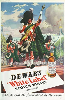 Royal Scots Greys Canvas Print Collection: Dewars advertisement