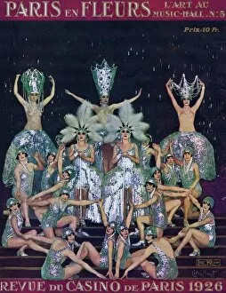 Pattern Collection: Dolly Sisters and chorus in Diamond tableaux