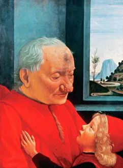 Domenico Collection: Domenico Ghirlandaio (1449-1494). An Old Man and his Grandso