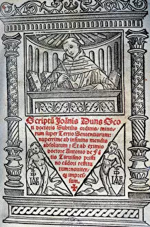 Monk Collection: Duns Scotus (1266-1308). Philosopher-theologians. Scriptum q