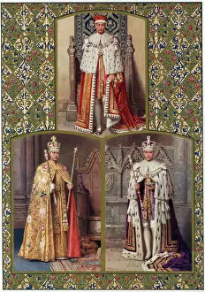 Monarch Collection: Edward VIII in his Coronation robes