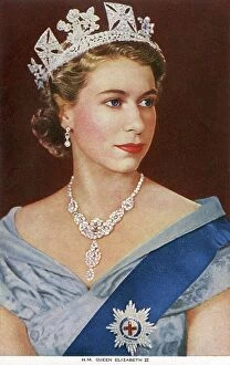 Queen Elizabeth II Premium Framed Print Collection: Elizabeth II - Queen of the United Kingdom and Commonwealth