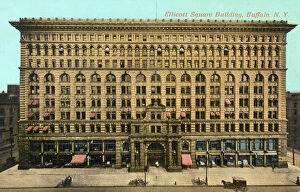16 Dec 2011 Antique Framed Print Collection: Ellicott Square Building, Buffalo, New York State, USA