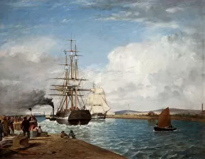 Wilson Wilson Collection: Emigrant Ship Leaving Belfast