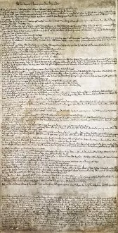 Up Right Collection: England. Carta Magna (1212). Manuscript Add