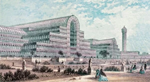 Palaces Framed Print Collection: England. London. The Crystal Palace by Joseph Paxton. Great