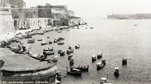Malta Cushion Collection: Entrance to the Grand Harbour, Valletta, Malta