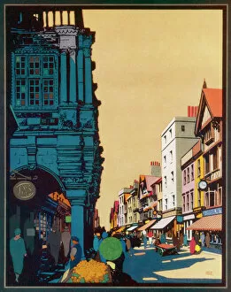 Posters Glass Coaster Collection: Exeter High Street / 1926