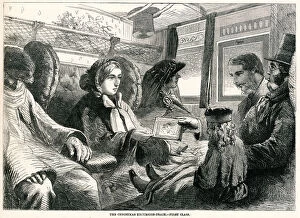 Bubblepunk Jigsaw Puzzle Collection: First class passengers going home for Christmas 1859