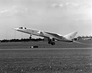 Aeroplanes Canvas Print Collection: First flight of BAC TSR-2 XR219 Boscombe Down