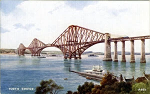 Bubblepunk Photographic Print Collection: Forth Rail Bridge, South Queensferry, Midlothian
