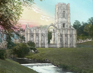 Bexley Framed Print Collection: Fountains Abbey - View from the East - Ripon, North Yorkshir