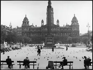 George Chambers Metal Print Collection: George Square, Glasgow