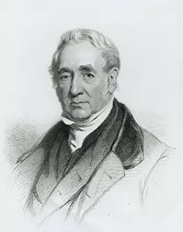 IMechE 175th Anniversary Pillow Collection: George Stephenson, lithograph