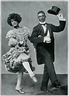 Entertainment Photographic Print Collection: George Walker and Ada Overton Walker in In Dahomey