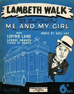 Cockney Collection: Me and My Girl - Lambeth Walk sheet music cover, 1937