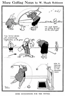 1922 Collection: More Golfing Notes, by William Heath Robinson