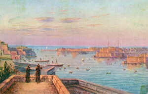 Posters Canvas Print Collection: Grand Harbour - Valletta, Malta