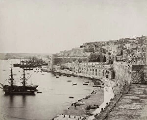 Barrier Collection: Grand Harbour at Valletta, Malta, c. 1880 s
