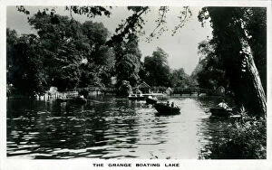 Croydon Poster Print Collection: The Grange Boating Lake - Beddington Park, Beddington, Surre
