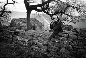 Photography by Philip Dunn Pillow Collection: Hannah Hauxwell - English farmer