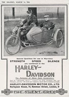 War Time Collection: Harley Davidson Ad