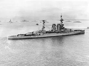 Fleet Collection: HMS Barham, British battleship, Scapa Flow