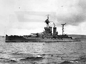 Related Images Fine Art Print Collection: HMS Warspite, British battleship, WW1