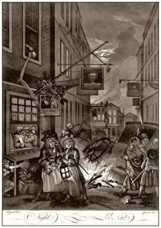 Night Collection: Hogarth, Four Times of the Day, Night