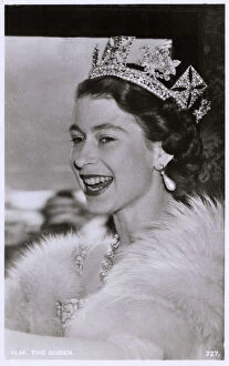 Queen Elizabeth II Collection: HRH Queen Elizabeth II - wearing the George IV State Diadem