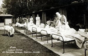 Cure Collection: Injured soldiers, WW1, 3rd Southern General Hospital, Oxford