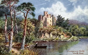 Raven Collection: Invergarry Castle in the Scottish Highlands - the seat of the Chiefs of the Clan