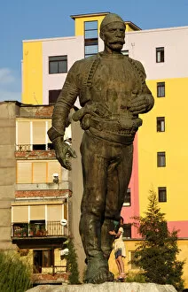 Sculptures Collection: Isa Boletini (1864-1916) statue. Albania