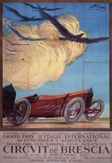 Motor Sport Metal Print Collection: Italian Grand Prix poster