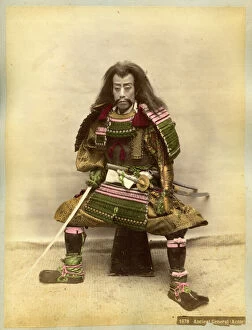 Japanese samurai armor Photographic Print Collection: Japanese warrior