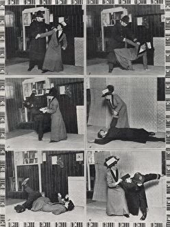 Suffragettes Pillow Collection: Ju-Jitsu suffragette