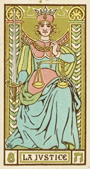 Fortune Collection: Justice as depicted on a Tarot card