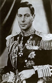 George Grenville Jigsaw Puzzle Collection: King George VI - fine photographic portrait